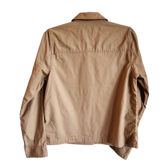 Vuori Jacket Small Tan Women's Ripstop Shacket Shirt Pockets Buttons - Picture 8 of 10